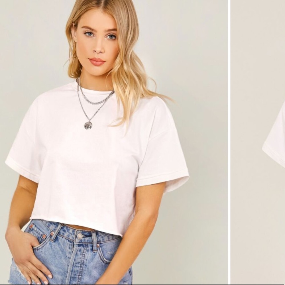 SHEIN Crop Tee